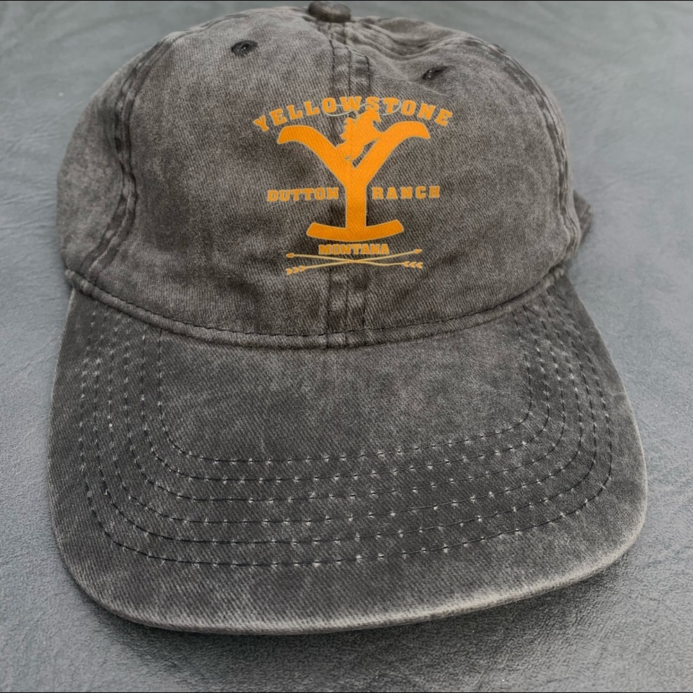 Grey & Orange Yellow Stones Ranch Cap B3